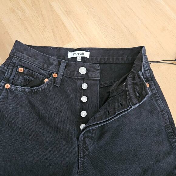 RE/DONE Originals High Rise Loose Jeans - Washed Black - sz 23 - NWT - Picture 7 of 11